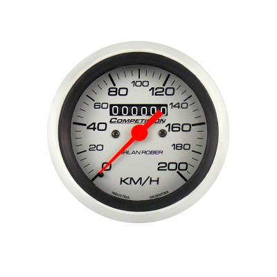 833P200A INSTRUMENTAL COMPETICION 80 MM PLATA VELOCIMETRO DE COMPETICION