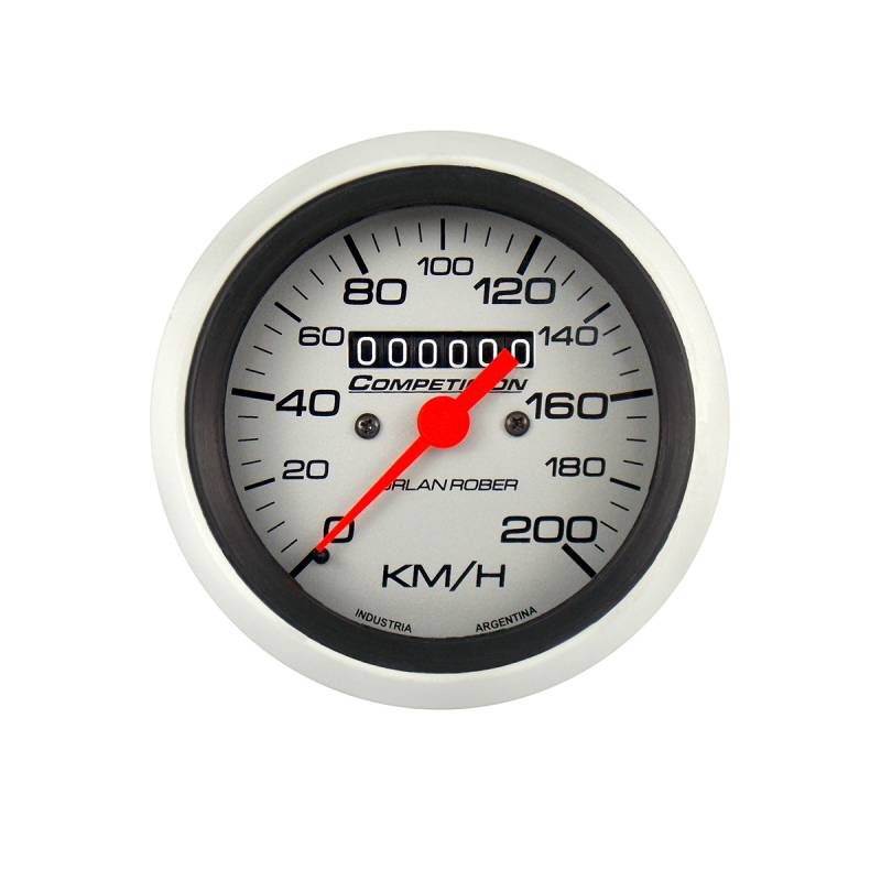 833P200A INSTRUMENTAL COMPETICION 80 MM PLATA VELOCIMETRO DE COMPETICION