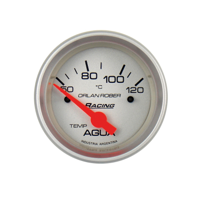 325P24V INSTRUMENTAL RACING 52 MM PLATA TEMPERATURA DE ELECTRONICO 24V