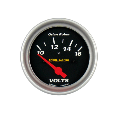 1024N12 INSTRUMENTAL HIGH COMPETICION 72MM NEGR VOLTIMETRO DE 72MM 12 VOLTS HIGH-COMPETICION