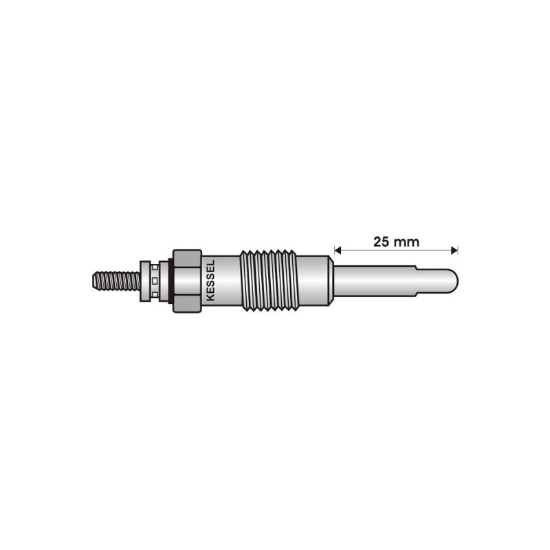 9119 BUJIA INCANDESCENTE PARA MOTOR DIESEL ALFA ROMEO 1.9 D/TD/2.4 D/2.5 D/TD/BMW/CHEVROLET 1.7D/TD/1.6 D/2.3 D/TD/2.5 TD/CHRYSLER 2.5 TD/CITROEN 1.8 D/1.9 D/2.