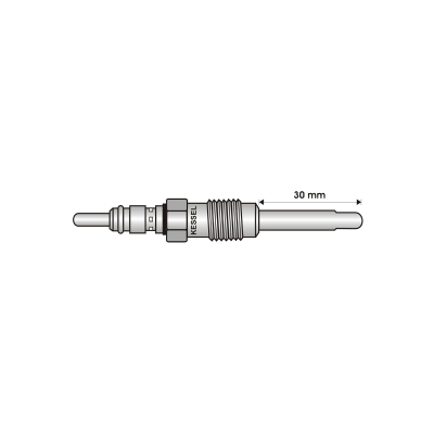 9216 BUJIA INCANDESCENTE PARA MOTOR DIESEL ALFA ROMEO 1.9 JTD/2.4 JTD/FIAT 1.9 JTD/2.4 JTD/LANCIA 1.9 JTD/2.4 JTD ( LARGO 30/ANCHO 6  5/5/12 VOLTS/ROSCA 12 X 1/