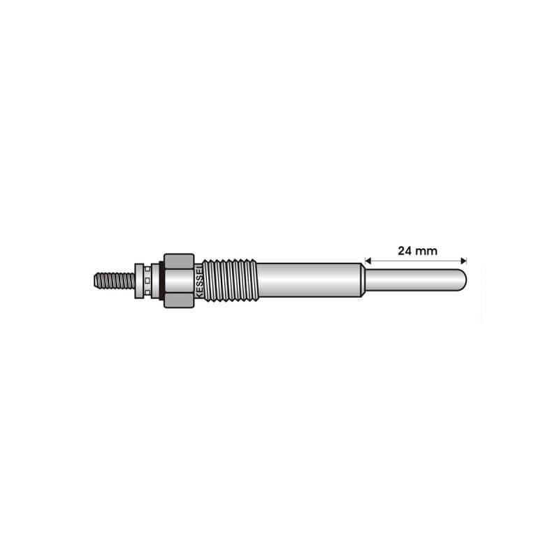 9711 BUJIA INCANDESCENTE PARA MOTOR DIESEL BEDFORD C240/CHEVROLET 1.5 D/DTR/1.7 TD/HOLDEN ISUZU 1.5 D/2.2 TD/2.3 D/OPEL 1.5 D/1.7 TD/SSANGYONG 2.2 D/VAUXHALL 1.