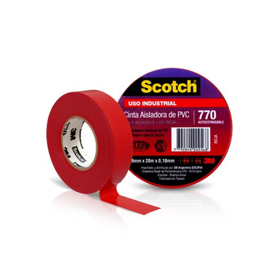 SCOTCH 770 ROJO  19 MM. X 10 M.