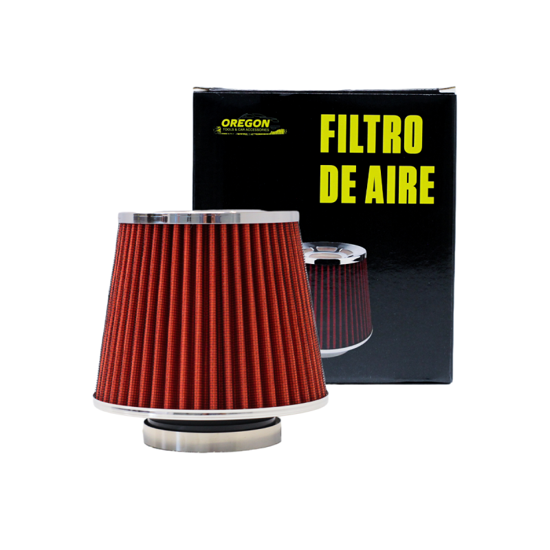 FA005 FILTRO DE AIRE CONICO FILTRO DE AIRE CONICO COMPETICION 76MM ROJO UNIVERSAL