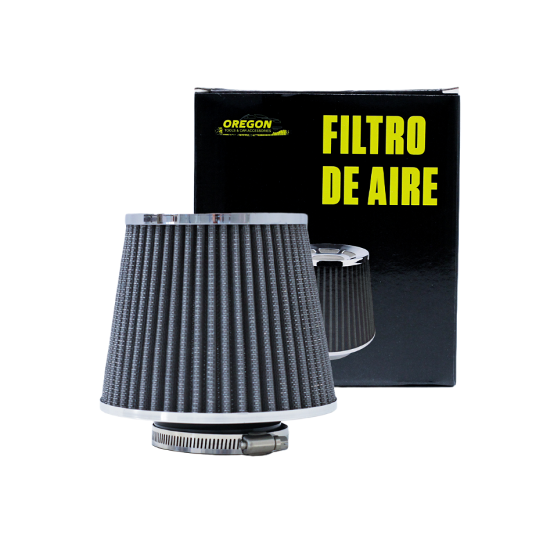 FA008 FILTRO DE AIRE CONICO FILTRO DE AIRE CONICO COMPETICION 76MM PLATEADO UNIVERSAL
