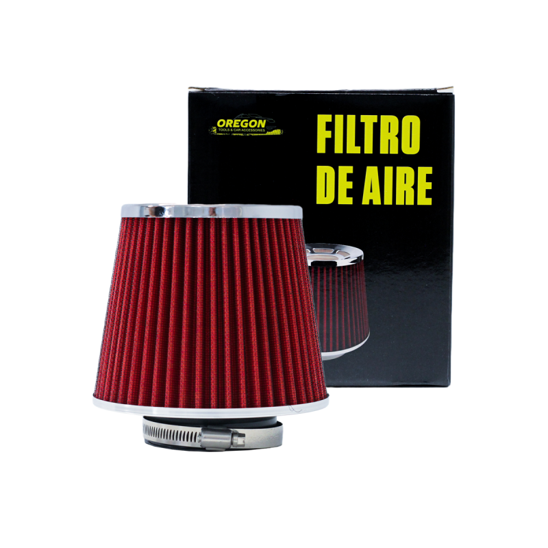 FA013 FILTRO DE AIRE CONICO FILTRO DE AIRE CONICO COMPETICION 76MM ROJO UNIVERSAL