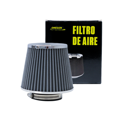 FA016 FILTRO DE AIRE CONICO FILTRO DE AIRE CONICO COMPETICION 76MM PLATEADO UNIVERSAL