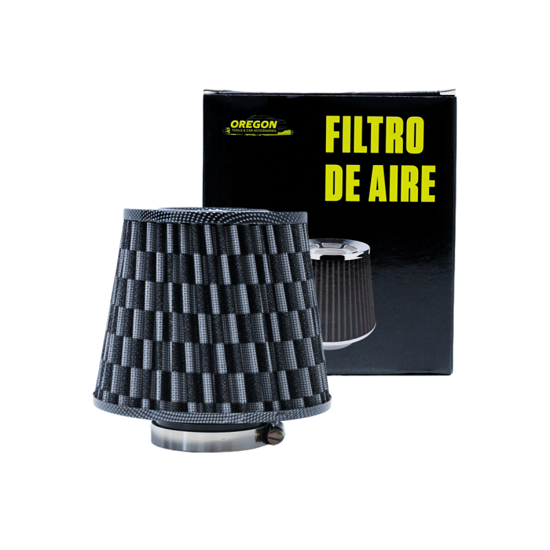 FA019 FILTRO DE AIRE CONICO FILTRO DE AIRE CONICO COMPETICION 63MM GRIS CARBON UNIVERSAL
