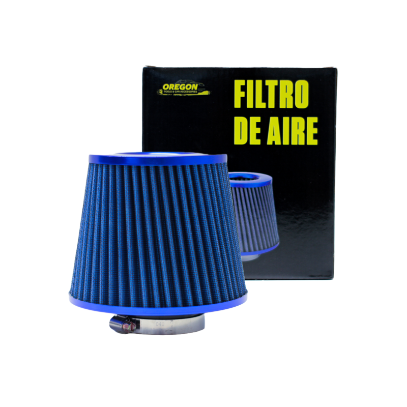 FA022 FILTRO DE AIRE CONICO FILTRO DE AIRE CONICO COMPETICION 76MM AZUL UNIVERSAL