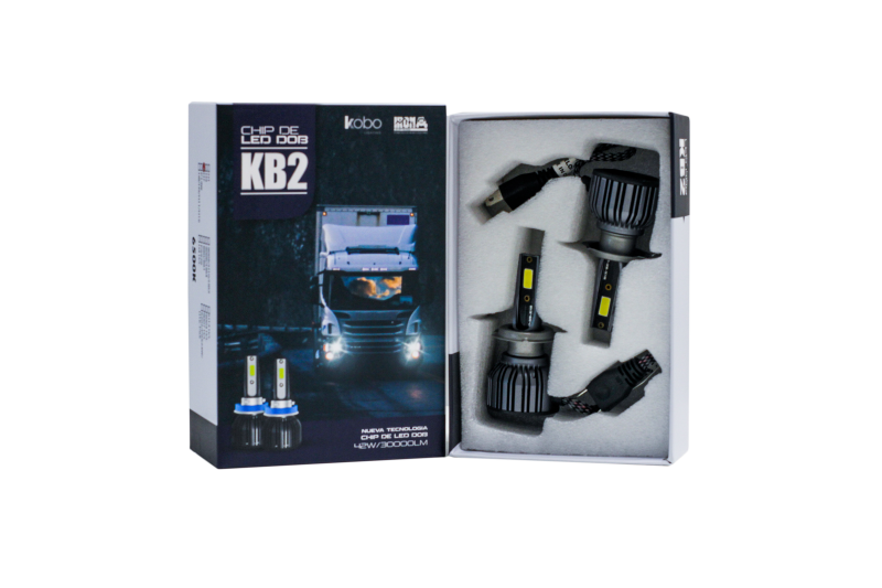 KB2-H7 OFF ROAD KIT DE LED DOB GTX 24V H7 30000LM 42 WATTS CHIP DOB COOLER GTX ULTIMA GENERACOON ORIGEN ALEMAN USO ESPECIAL 24V