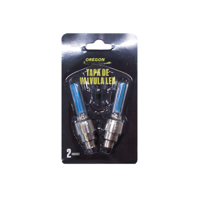 TV013 JUEGO DE TAPITAS  DE VALVULA DEPORTIVA JUEGO 2 UNIDADES - LED AZUL