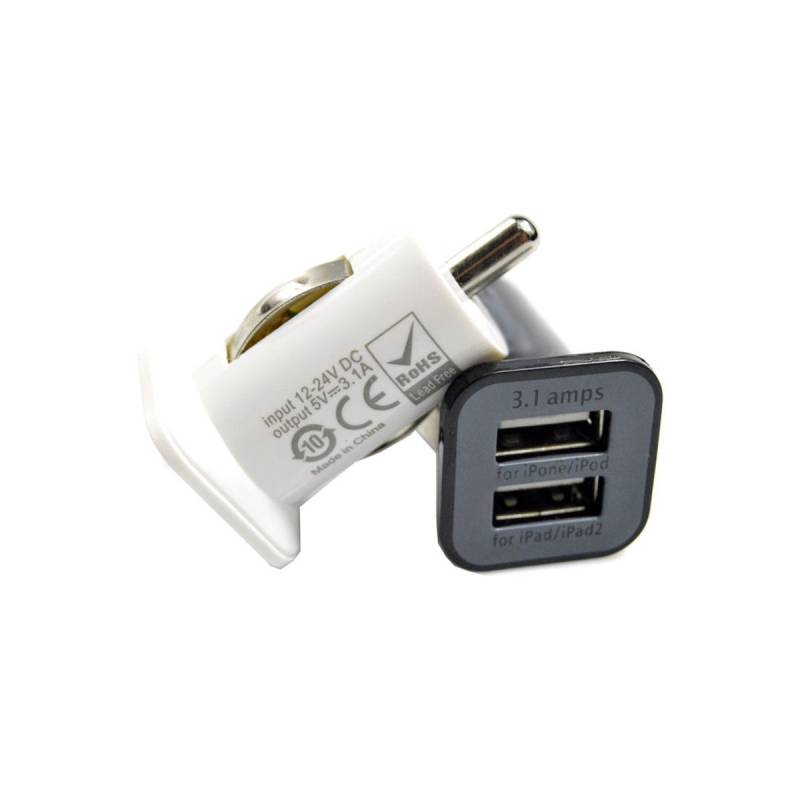 KBCH004B ACCESORIO PARA CELULAR CARGADOR DOBLE USB 12V / 24V OUTPUT 5V 3100MA NEGRO 5