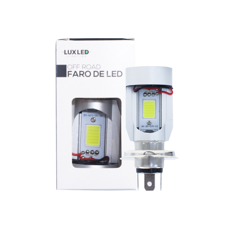 DJ-KD13891 LAMPARA LED LAMPARA H4 LED BLANCO, CON OJO DE ANGEL ROJO USO RECOMENDADO 12V 30 WATTS