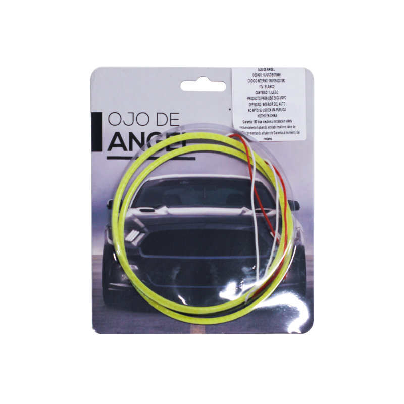 OJOCOB120MM LED SEÑALIZACION JUEGO DE OJOS DE ANGEL 120MM - 12V - BLANCO