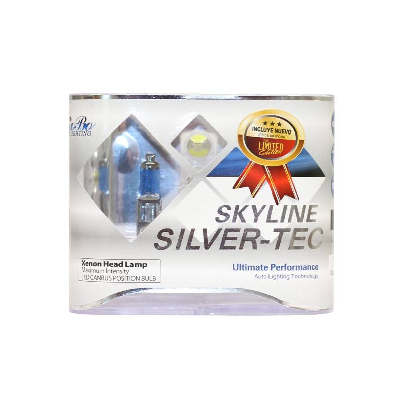 KOK12258SK LAMPARA HALOGENA SKY LINE CANBUS KIT H1 12V 55W SKY LINE X 2 + 2 LED T10 CANBUS AZUL FRIO (CODIGO ANTERIOR: K12258SK)