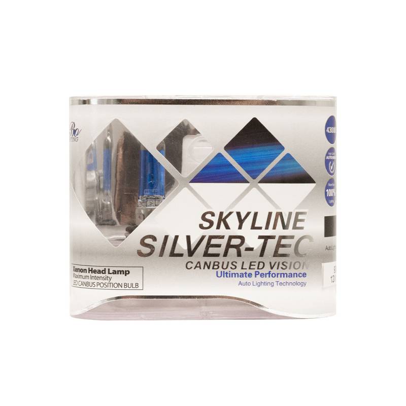 KOK9006SK LAMPARA HALOGENA SKY LINE CANBUS KIT 9006 12V 55W SKY LINE X 2 + 2 LED T10 CANBUS AZUL FRIO  (CODIGO ANTERIOR: K9006SK)