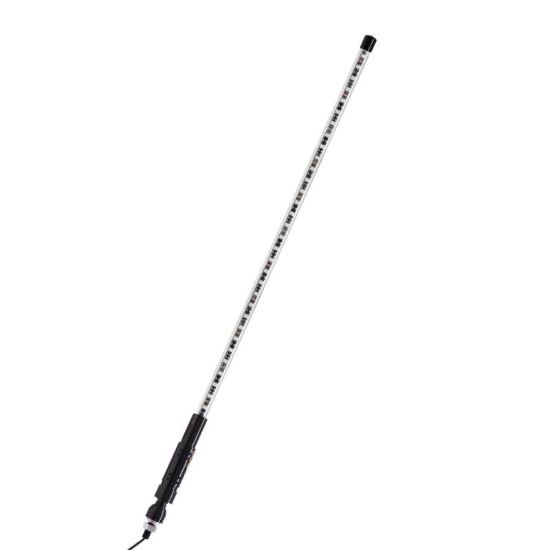 ANT012 ANTENA PARA UTV / PICK UPS 12V 1.8 METROS DE LARGO, 120 LED 5050 SMD RGB, BASE METALICA Y BANDERA DE REGALO