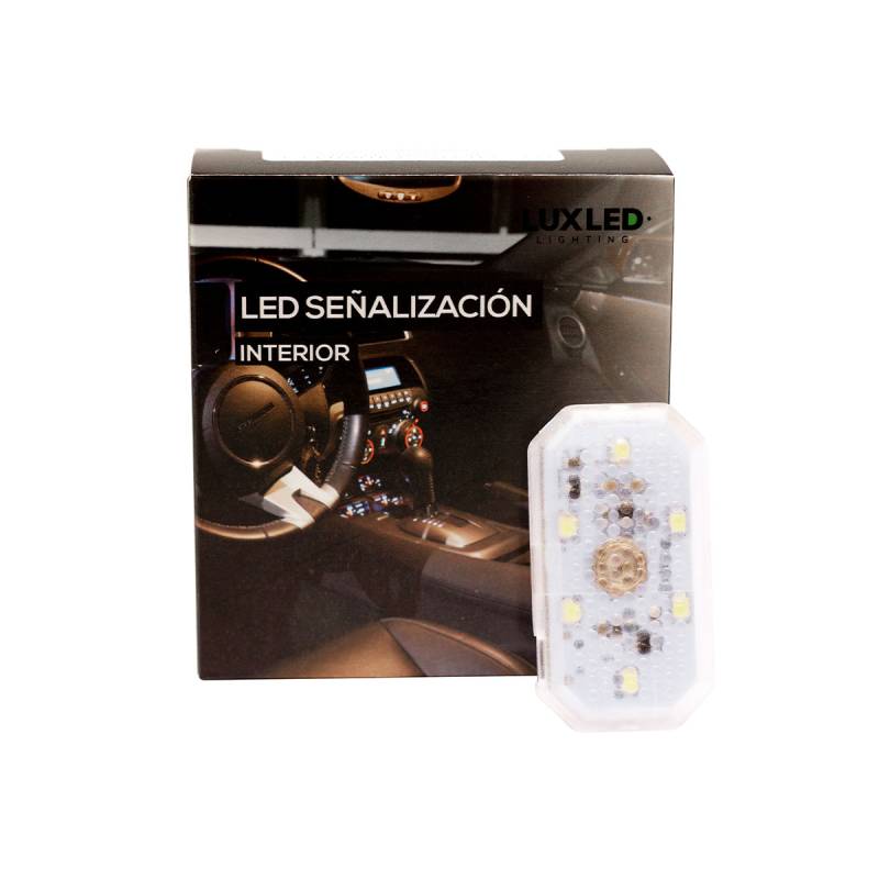 LEDRICREE12PIN PLAFON LED CREE RECARGABLE USB 6 LED CREE AUTOADHESIVO COLOR ROSA