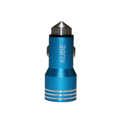 KBCH008BLU ACCESORIO PARA CELULAR CARGADOR DOBLE USB + ENCENDEDOR DE ZINC CON BASE MARTILLO METALICA 12V / 24V OUTPUT 5V 4200 MA AZUL