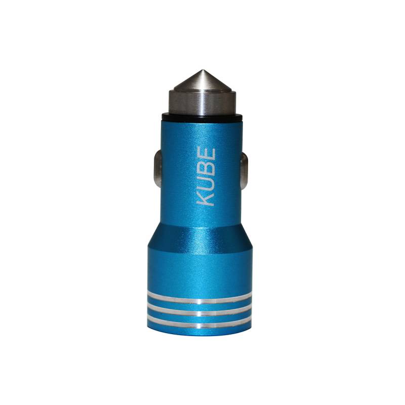 KBCH008BLU ACCESORIO PARA CELULAR CARGADOR DOBLE USB + ENCENDEDOR DE ZINC CON BASE MARTILLO METALICA 12V / 24V OUTPUT 5V 4200 MA AZUL