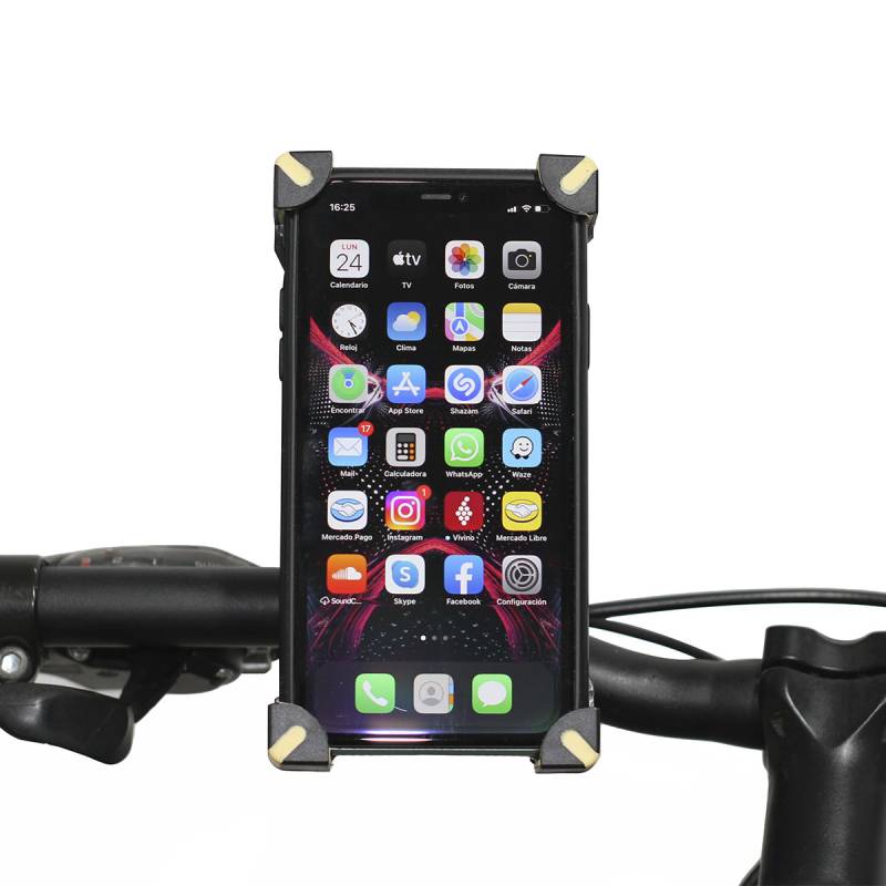 KBSOP011Y ACCESORIO PARA CELULAR SOPORTE CELULAR / GPS PARA BICIS Y MOTOS AMARILLO