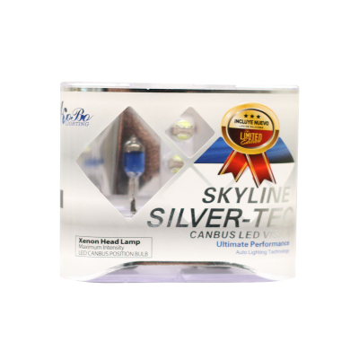 KOK880SK LAMPARA HALOGENA SKY LINE CANBUS KIT H27 12V 55W SKY LINE X 2 + 2 LED T10 CANBUS AZUL FRIO  (CODIGO ANTERIOR: K880SK)