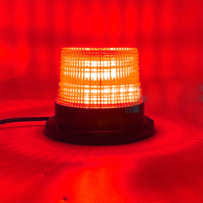 WARRED BALIZA GIRATORIA LED BALIZA DESTELLANTE LED 12V - 24V COLOR ROJO CON CONEXION A TOMA 12V