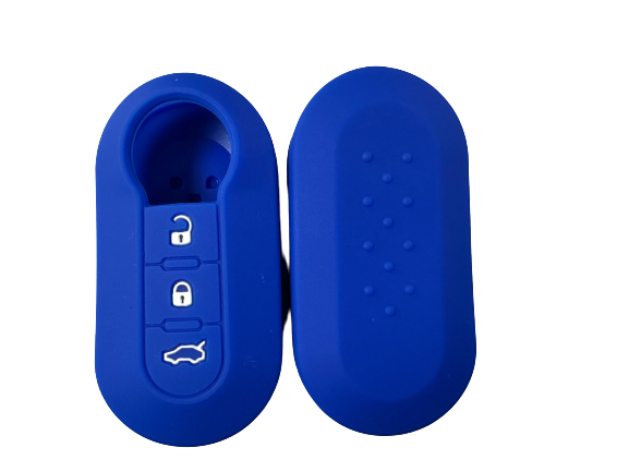 KU-CULLA091 CUBRE LLAVE DE SILICONA FIAT 500 DOBLO- GRAN SIENA - BRAVO - PALIO - MOBI BLUE