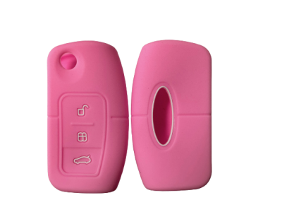 KU-CULLA004 CUBRE LLAVE DE SILICONA FORD FOCUS 2 - FIESTA - ECOSPORT - FORD RANGER PINK