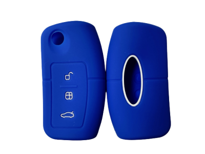 KU-CULLA003 CUBRE LLAVE DE SILICONA FORD FOCUS 2 - FIESTA - ECOSPORT - FORD RANGER BLUE