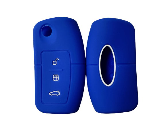 KU-CULLA003 CUBRE LLAVE DE SILICONA FORD FOCUS 2 - FIESTA - ECOSPORT - FORD RANGER BLUE