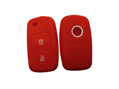 KU-CULLA070 CUBRE LLAVE DE SILICONA VW 2 BOTONES AMAROK - SAVEIRO  RED