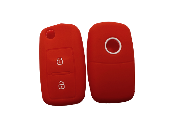 KU-CULLA070 CUBRE LLAVE DE SILICONA VW 2 BOTONES AMAROK - SAVEIRO  RED