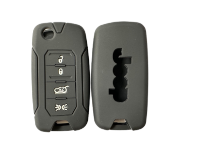 KU-CULLA141 CUBRE LLAVE DE SILICONA JEEP RENEGADE BLACK