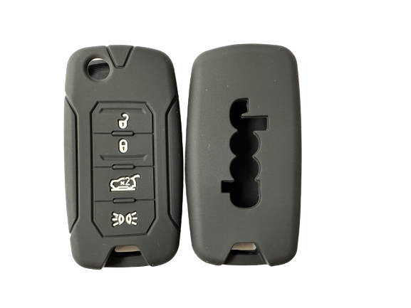 KU-CULLA141 CUBRE LLAVE DE SILICONA JEEP RENEGADE BLACK
