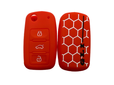 KU-CULLA058 CUBRE LLAVE DE SILICONA VW GTI GOLF RED