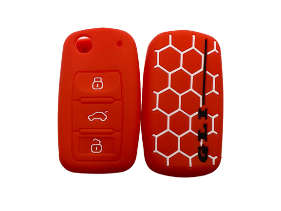 KU-CULLA058 CUBRE LLAVE DE SILICONA VW GTI GOLF RED