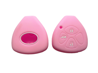 KU-CULLA116 CUBRE LLAVE DE SILICONA TOYOTA 3 BOTONES COROLLA - HILUX- SW4 - RAV4 - ETIOS PINK