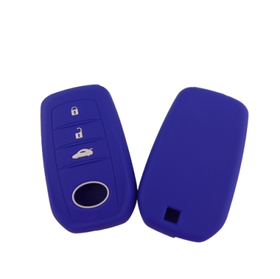 KU-CULLA119 CUBRE LLAVE DE SILICONA TOYOTA 3 BOTONES  HILUX - SW4 2016 BLUE