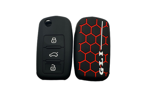 KU-CULLA057 CUBRE LLAVE DE SILICONA VW GTI GOLF BLACK
