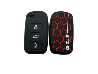 KU-CULLA061 CUBRE LLAVE DE SILICONA VW GLI VENTO - GOLF BLACK
