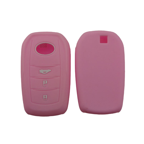 KU-CULLA120 CUBRE LLAVE DE SILICONA TOYOTA 3 BOTONES  HILUX - SW4 2016 PINK
