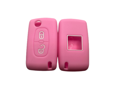 KU-CULLA128 CUBRE LLAVE DE SILICONA PEUGEOT 2 BOTONES NAVAJA 207 GTI - 3008  PINK