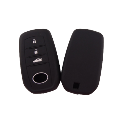 KU-CULLA117 CUBRE LLAVE DE SILICONA TOYOTA 3 BOTONES  HILUX - SW4 2016 BLACK