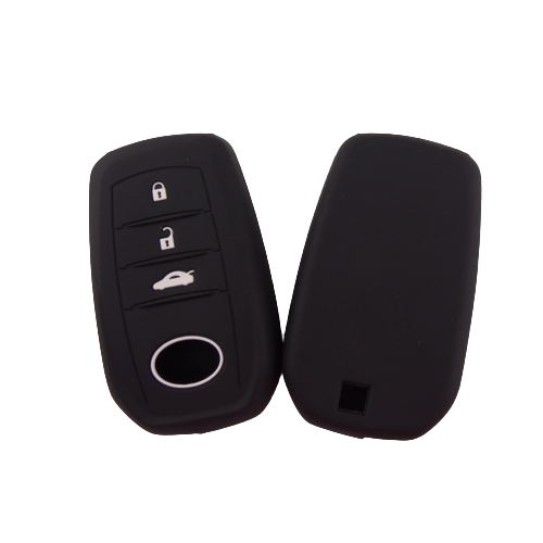 KU-CULLA117 CUBRE LLAVE DE SILICONA TOYOTA 3 BOTONES  HILUX - SW4 2016 BLACK