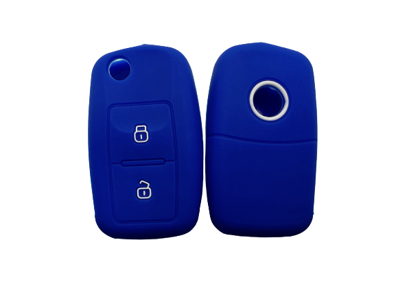 KU-CULLA071 CUBRE LLAVE DE SILICONA VW 2 BOTONES AMAROK - SAVEIRO  BLUE