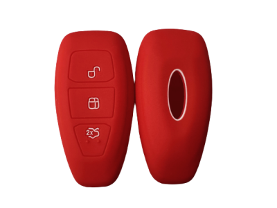 KU-CULLA006 CUBRE LLAVE DE SILICONA FORD KUGA - MONDEO - FIESTA OVALADA RED