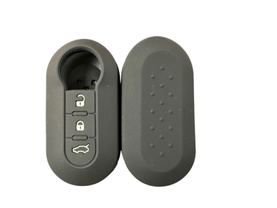 KU-CULLA089 CUBRE LLAVE DE SILICONA FIAT 500 DOBLO- GRAN SIENA - BRAVO - PALIO - MOBI BLACK