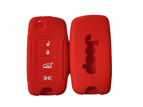 KU-CULLA142 CUBRE LLAVE DE SILICONA JEEP RENEGADE RED